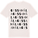 Vintage White t-shirt med Gissamåla ordlek t-shirt