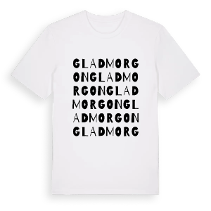 Glad morgon ordlek t-shirt – ekologisk bomull t-shirt från Pinshirt