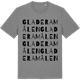 Mid Heather Gray t-shirt med Gladeramålen ordlek t-shirt