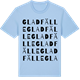 Blue Soul t-shirt med Gladfälle ordlek t-shirt