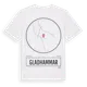 White t-shirt med Gladhammar t-shirt