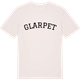Vintage White t-shirt med Glarpet böjd t-shirt