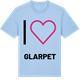 Blue Soul t-shirt med Jag älskar Glarpet t-shirt stort tryck