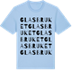 Blue Soul t-shirt med Glasbruket ordlek t-shirt