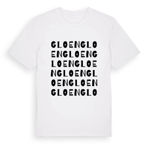 Gloen ordlek t-shirt – ekologisk bomull t-shirt från Pinshirt