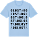 Blue Soul t-shirt med Glostad ordlek t-shirt