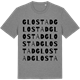 Mid Heather Gray t-shirt med Glostad ordlek t-shirt