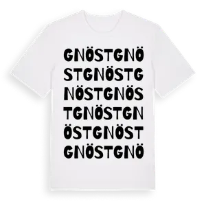 Gnöst ordlek t-shirt – ekologisk bomull t-shirt från Pinshirt