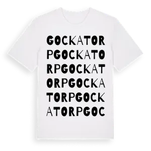 Gockatorp ordlek t-shirt – ekologisk bomull t-shirt från Pinshirt