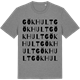 Mid Heather Gray t-shirt med Gökhult ordlek t-shirt