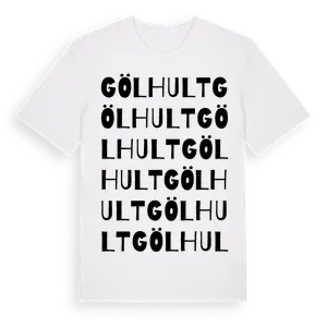 Gölhult ordlek t-shirt – ekologisk bomull t-shirt från Pinshirt