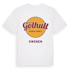 Gölhult cirkel t-shirt – ekologisk bomull t-shirt från Pinshirt