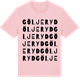 Pink Cotton t-shirt med Göljeryd ordlek t-shirt