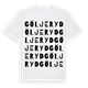 White t-shirt med Göljeryd ordlek t-shirt