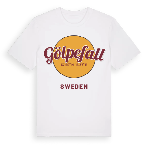 Gölpefall cirkel t-shirt – ekologisk bomull t-shirt från Pinshirt