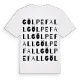 Gölpefall ordlek t-shirt