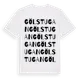 White t-shirt med Gölstugan ordlek t-shirt