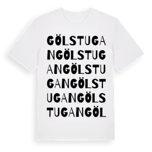 Gölstugan ordlek t-shirt – ekologisk bomull t-shirt från Pinshirt