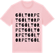 Pink Cotton t-shirt med Göltorpet ordlek t-shirt