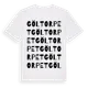 White t-shirt med Göltorpet ordlek t-shirt