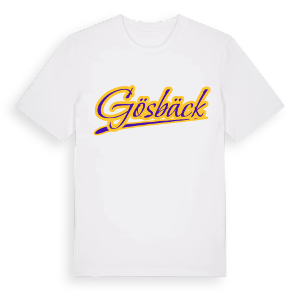 Gösbäck baseball t-shirt – ekologisk bomull t-shirt från Pinshirt