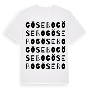 Gösebo ordlek t-shirt – ekologisk bomull t-shirt från Pinshirt