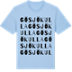 Blue Soul t-shirt med Gösjökulla ordlek t-shirt
