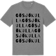 Mid Heather Gray t-shirt med Gösjökulla ordlek t-shirt