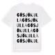 White t-shirt med Gösjökulla ordlek t-shirt