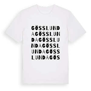 Gösslunda ordlek t-shirt – ekologisk bomull t-shirt från Pinshirt
