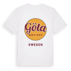 Göta cirkel t-shirt – ekologisk bomull t-shirt från Pinshirt