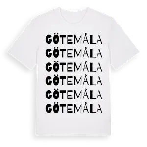 Götemåla ordlek t-shirt – ekologisk bomull t-shirt från Pinshirt