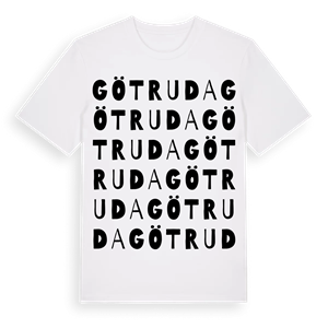 Götruda ordlek t-shirt – ekologisk bomull t-shirt från Pinshirt