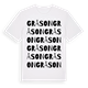 Grå son ordlek t-shirt