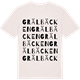 Vintage White t-shirt med Grälbäcken ordlek t-shirt