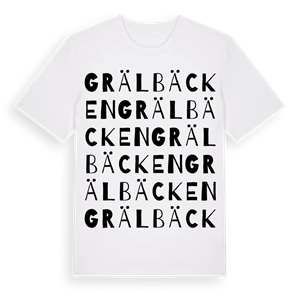 Grälbäcken ordlek t-shirt – ekologisk bomull t-shirt från Pinshirt