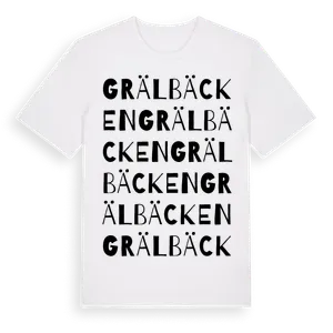 Grälbäcken ordlek t-shirt – ekologisk bomull t-shirt från Pinshirt