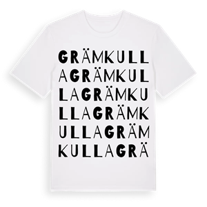 Grämkulla ordlek t-shirt – ekologisk bomull t-shirt från Pinshirt