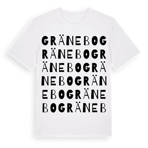 Gränebo ordlek t-shirt – ekologisk bomull t-shirt från Pinshirt
