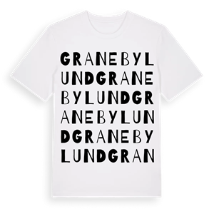 Granebylund ordlek t-shirt – ekologisk bomull t-shirt från Pinshirt