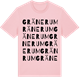 Pink Cotton t-shirt med Gränerum ordlek t-shirt