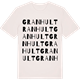 Vintage White t-shirt med Granhult ordlek t-shirt
