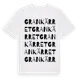 White t-shirt med Grankärret ordlek t-shirt