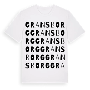 Gransborg ordlek t-shirt – ekologisk bomull t-shirt från Pinshirt