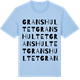 Blue Soul t-shirt med Granshultet ordlek t-shirt