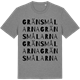 Mid Heather Gray t-shirt med Gränsmålarna ordlek t-shirt