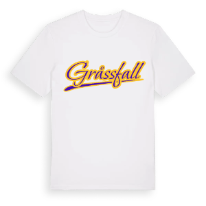 Gråssfall baseball t-shirt – ekologisk bomull t-shirt från Pinshirt