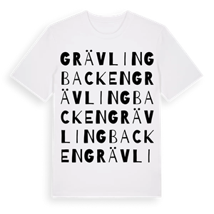 Grävlingbacken ordlek t-shirt – ekologisk bomull t-shirt från Pinshirt