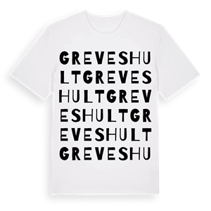 Greveshult ordlek t-shirt – ekologisk bomull t-shirt från Pinshirt
