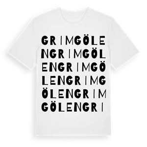 Grimgölen ordlek t-shirt – ekologisk bomull t-shirt från Pinshirt
